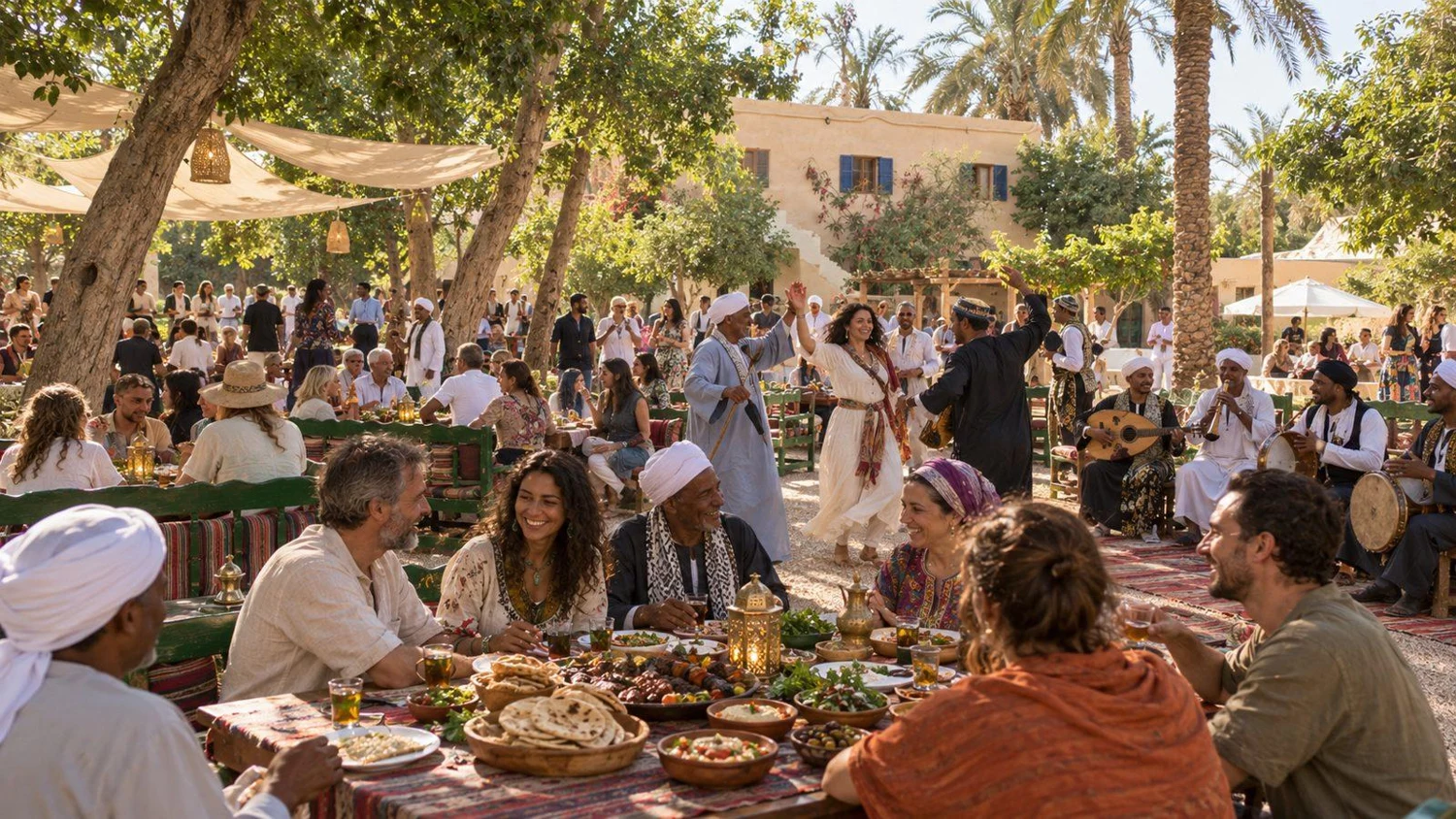 Gathering concept: Egyptian feast