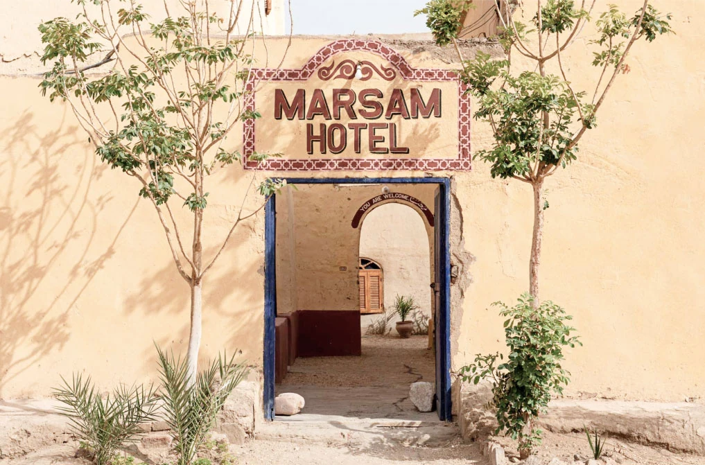 Entrance to Marsam Historic Hotel